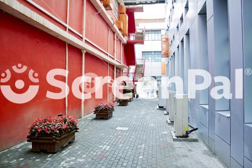 Alley Of A Modern Office Building